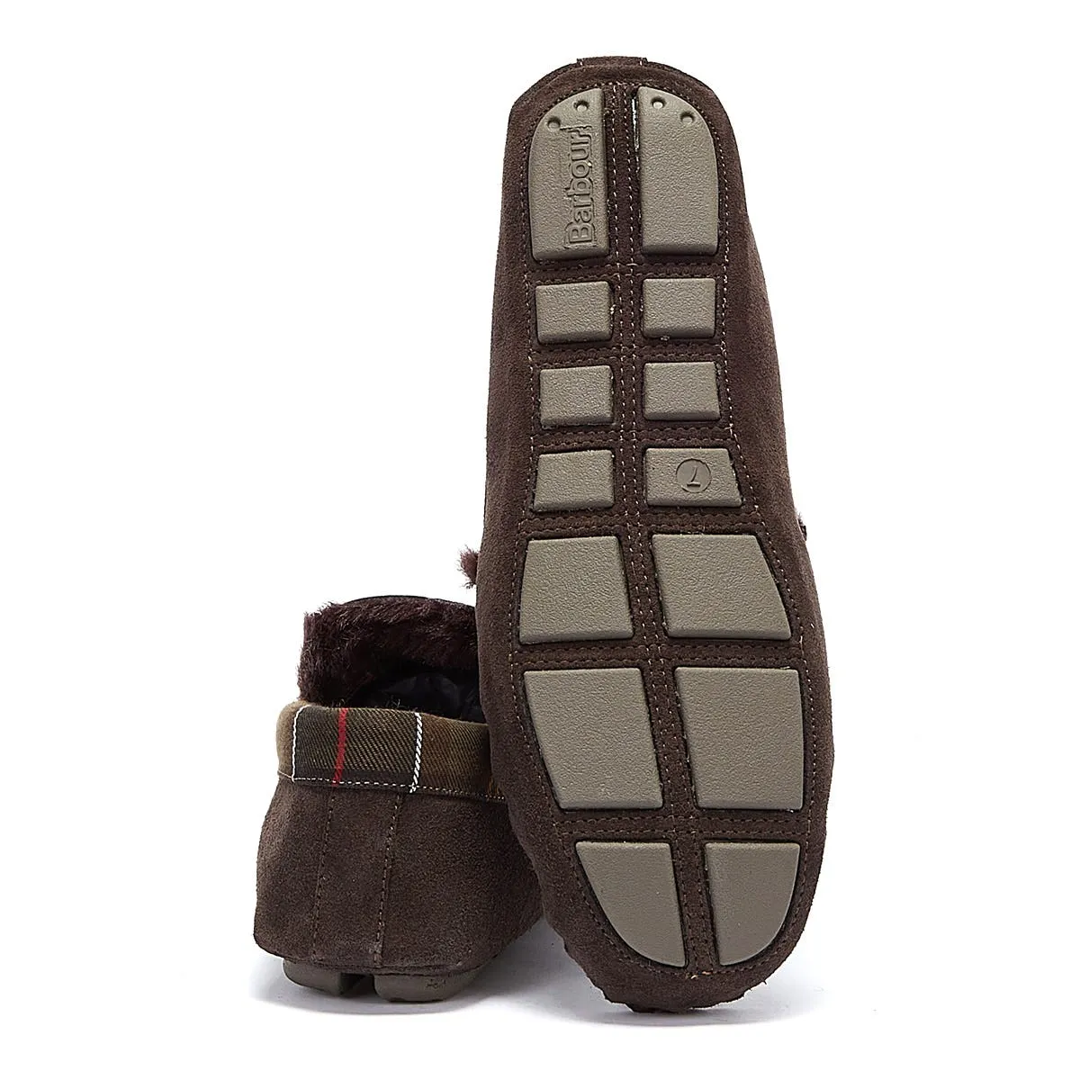 Barbour Mens Brown Monty Slippers