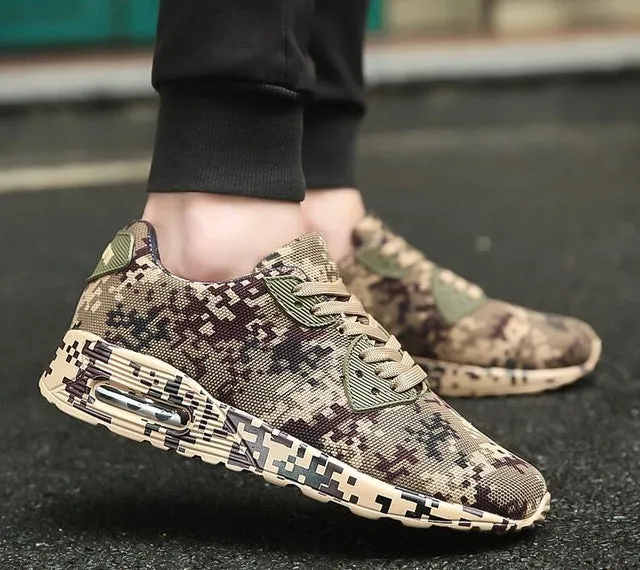 Camouflage Unisex Shoes Slipony men Shoes Height Increase male Comfort Footwear