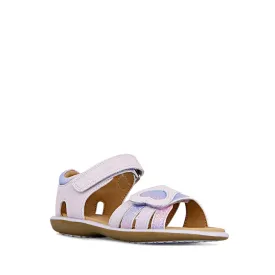 Clarks - Girls Pippa Lilac Leather Sandals E Average Width