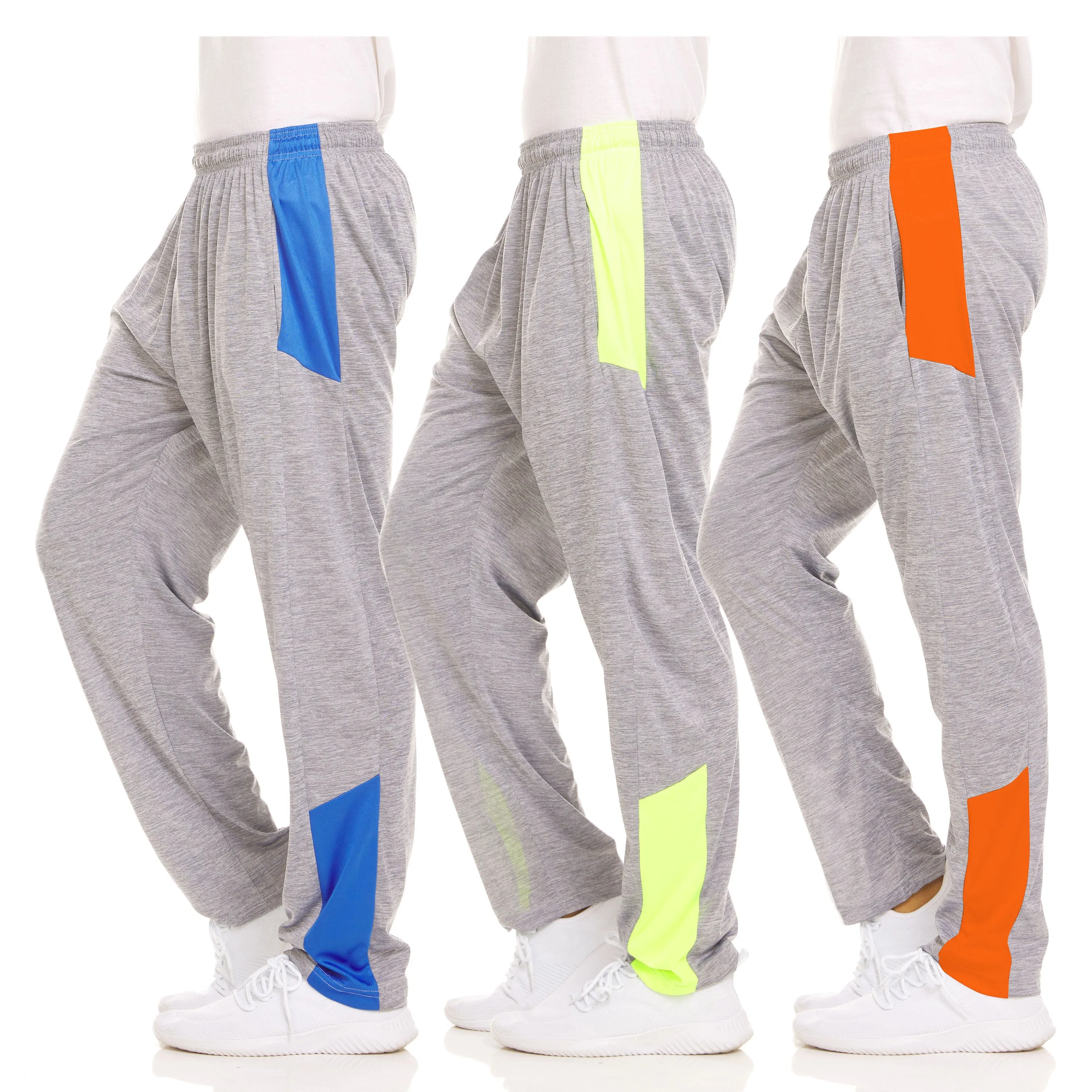 DARESAY Dry-Fit Sweatpants for Men - Track Pants Men - Stretchable Workout Clothes - Comfy and Soft Moisture Wicking (3-Pack)