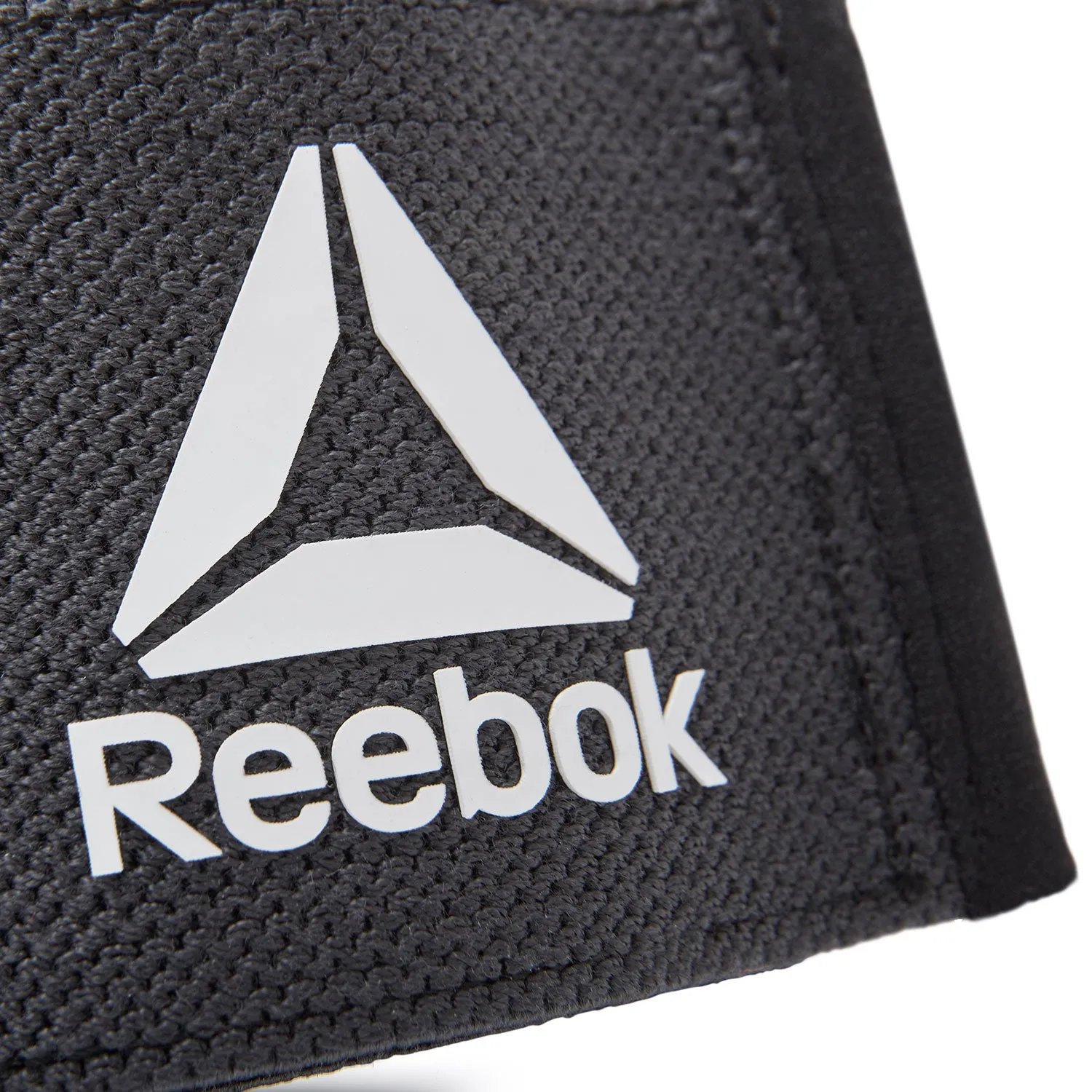 Elasticated Black Knee Wraps, 2m Long, Pair - Reebok