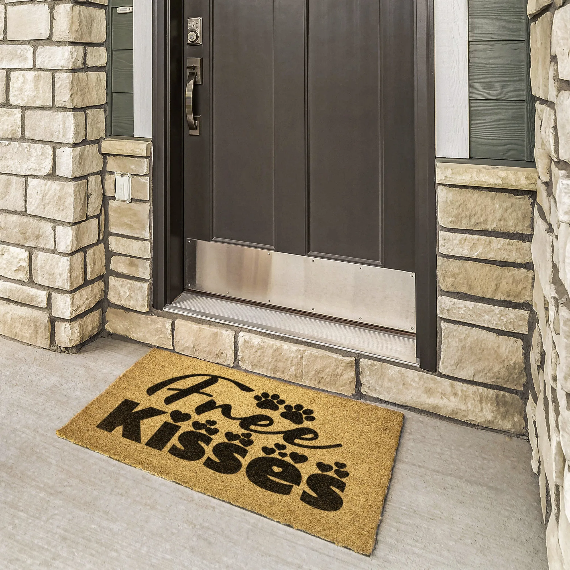 Free Dog Kisses | Door Mat