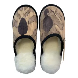 Kashgar Medium White Slippers