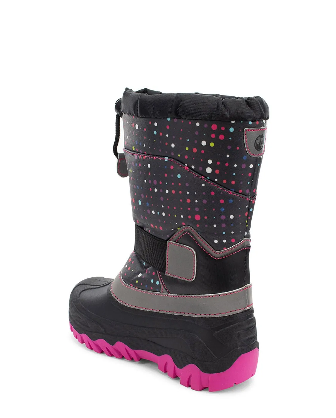 Kids Blizzard Youth Cold Weather Boot - Black/Pink