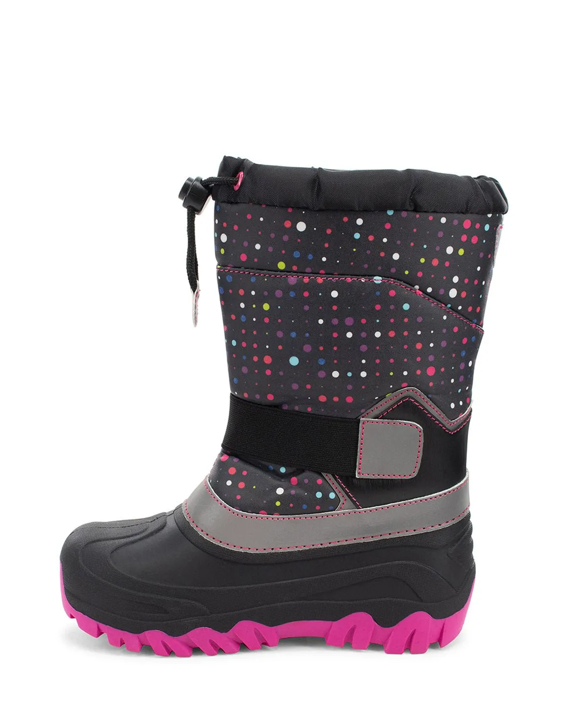 Kids Blizzard Youth Cold Weather Boot - Black/Pink