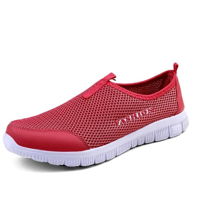 Men Shoes Fashion 2017 Summer Comfortable Men Casual Shoes Mesh Breathable Flat shoes cheap shoes Plus Size 34-46