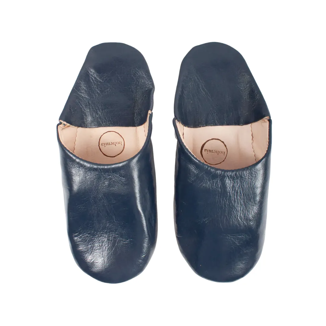 Men's Large Indigo Babouche Slippers