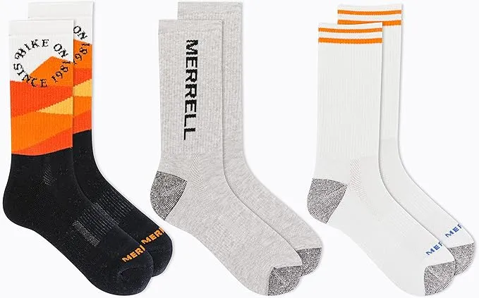 Merrell Women's 3 Pair Pack-Repreve Mesh Recycled Everyday Socks