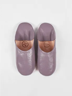 Moroccan Babouche Basic Slippers, Violet