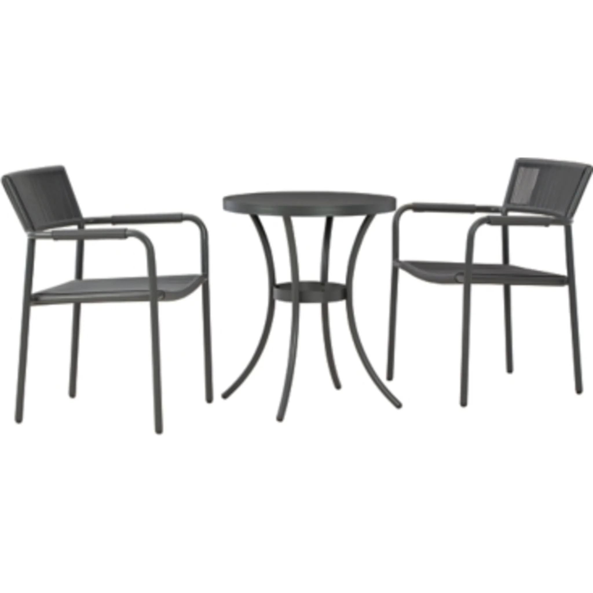 Outdoor Crystal Breeze Chairs w/Table Set (3/CN)