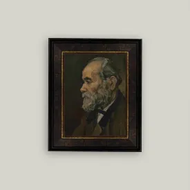 Portrait of an Old Man Framed Antique Art