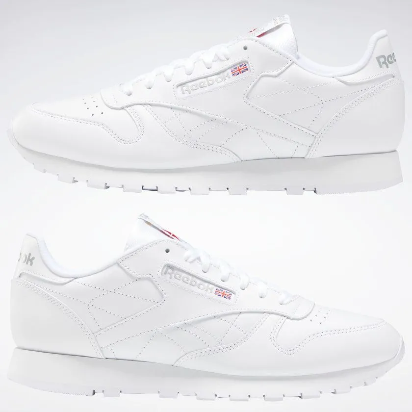 Reebok Men's Classic Leather Shoes - White / Grey