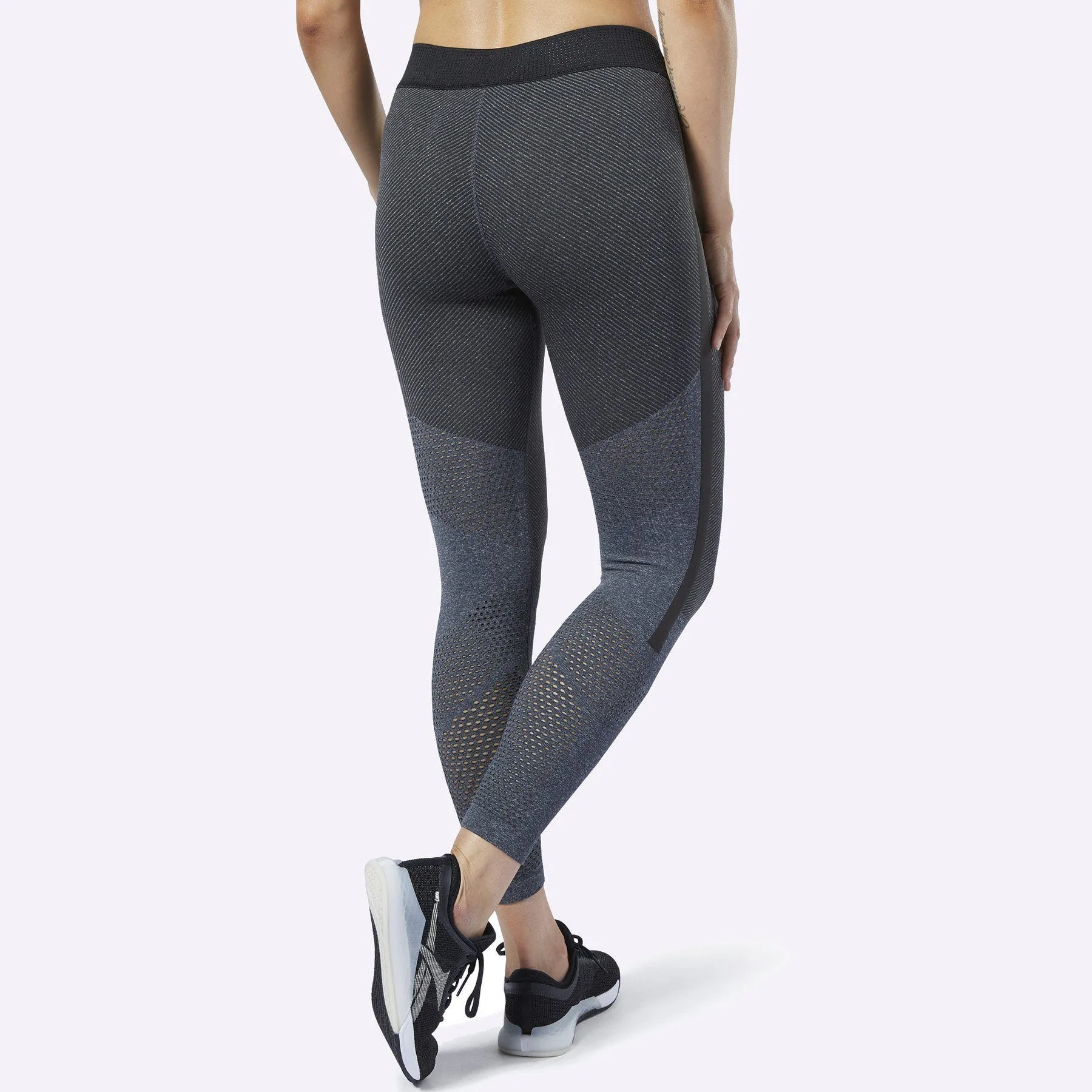 Reebok - Women's CrossFit MyoKnit Tight - Cold Grey/Black