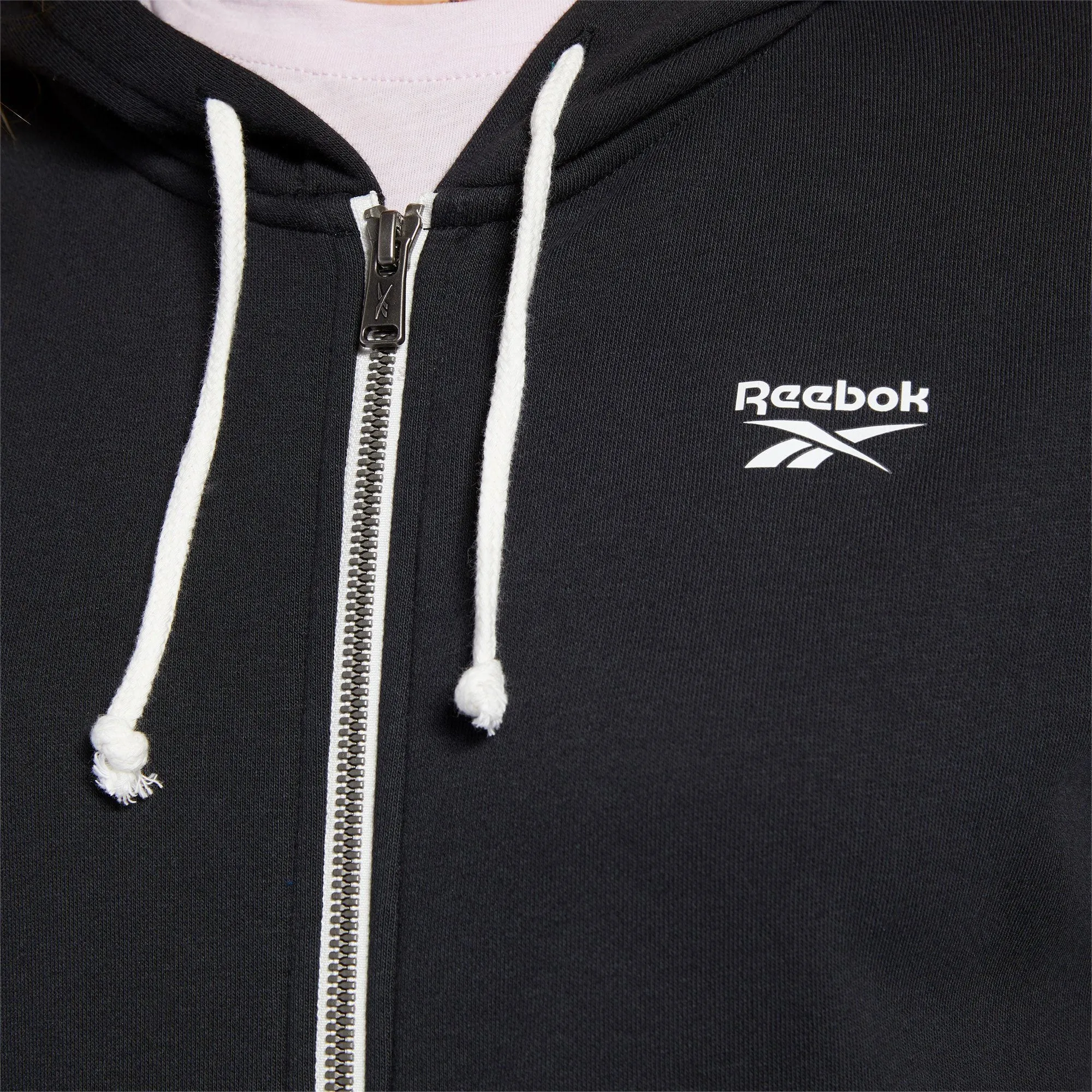 Reebok - Women's Training Essentials Full-Zip Hoodie - BLACK