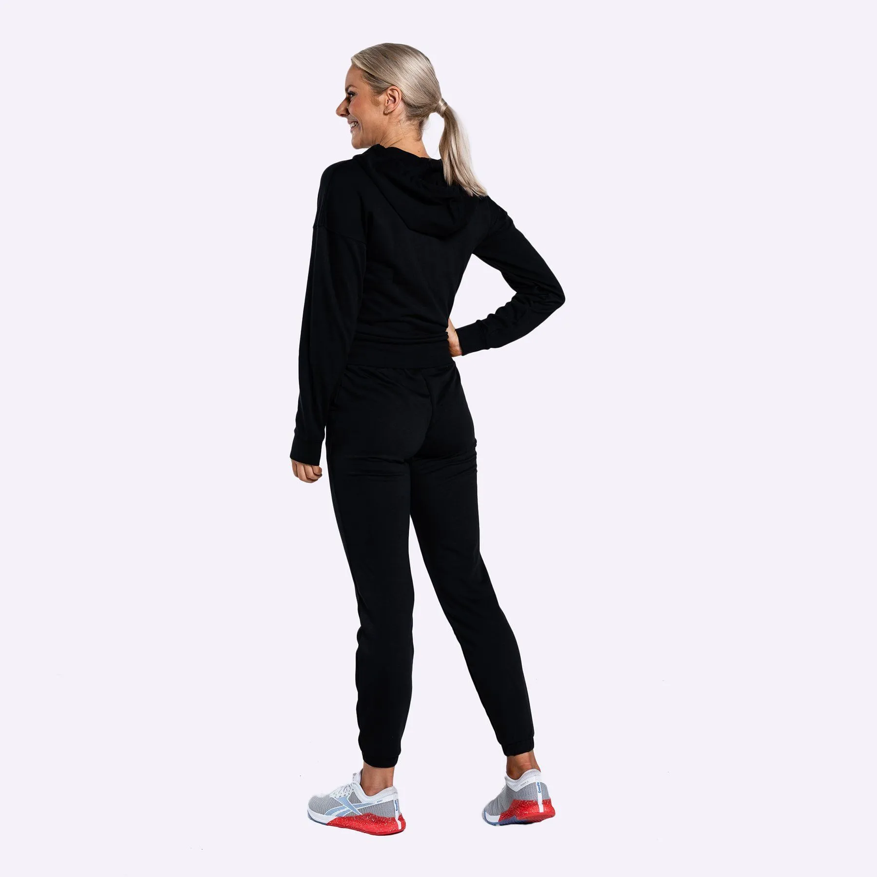 Reebok - Women's Training Essentials Full-Zip Hoodie - BLACK