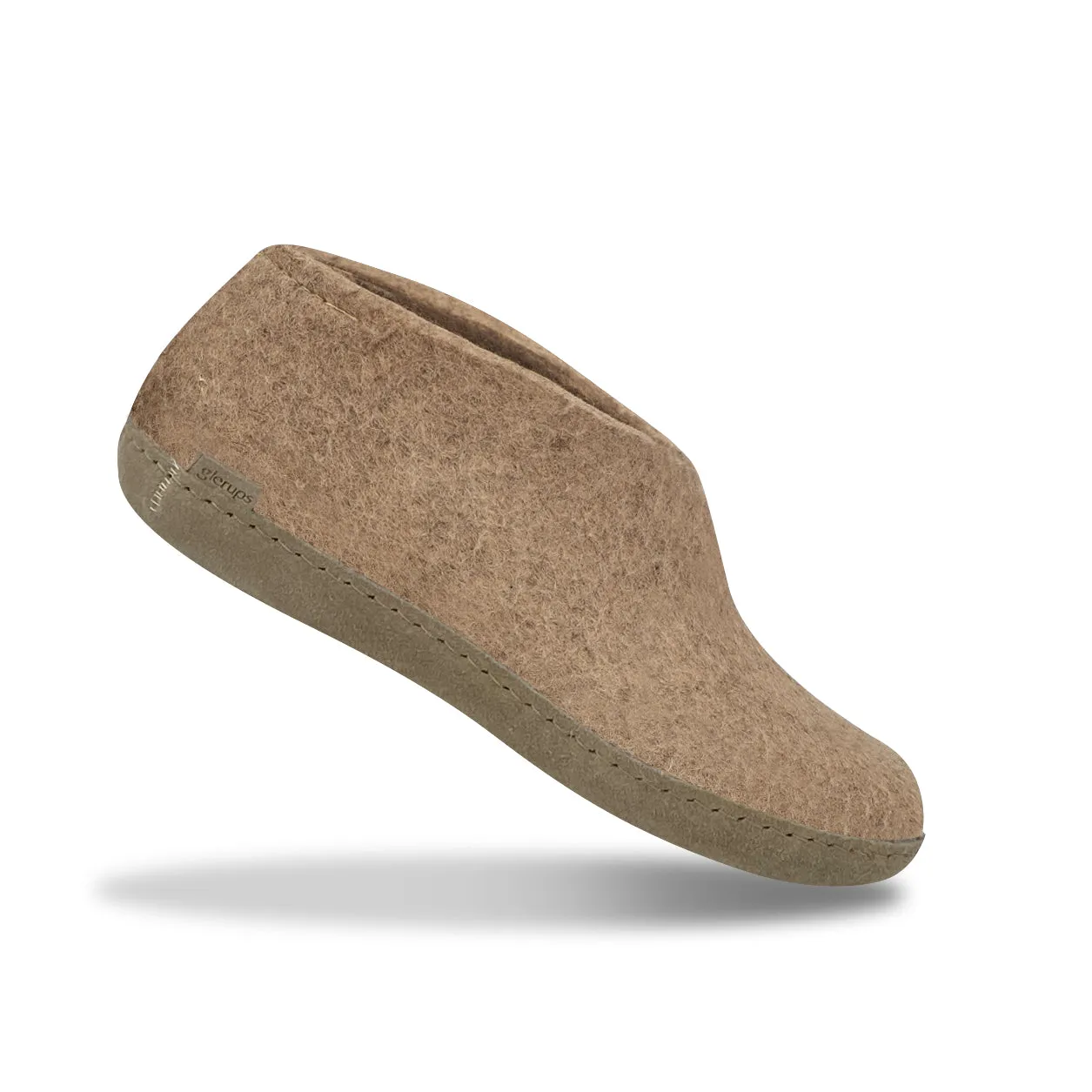 Shoe with leather sole - Sand