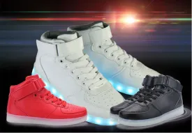 So Lit Kicks New 2017 High Top Light UP Shoes Mens | Shoes Led Liteup | Men 0888