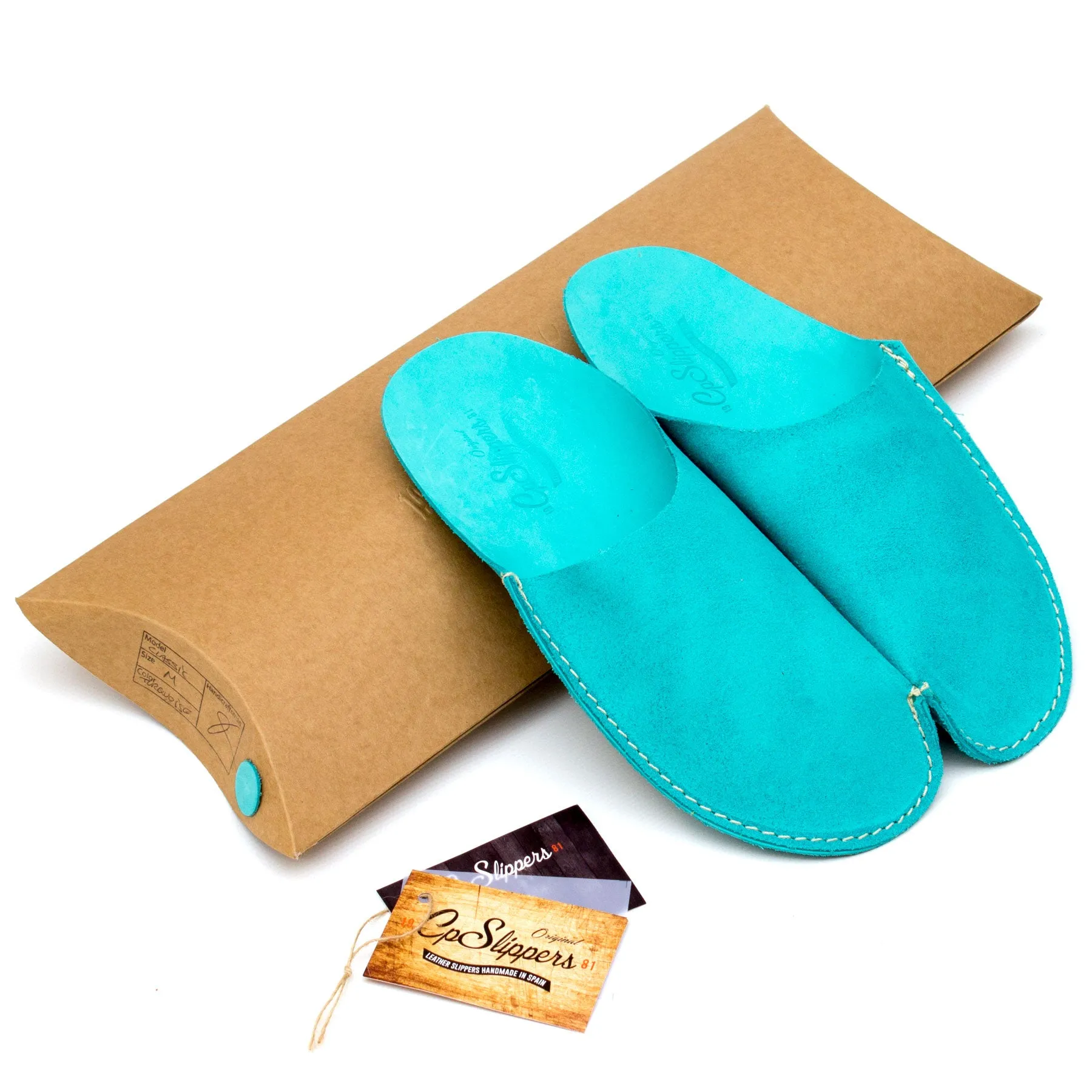 Turquoise CP Slippers Luxe