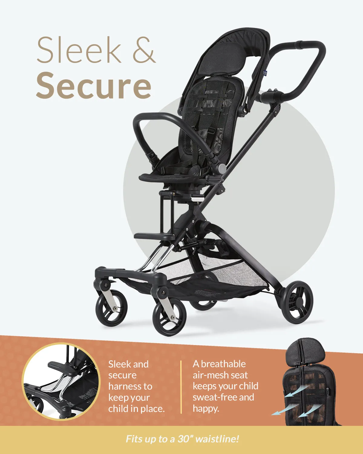 Unilove On The Go 2-in-1 Lightweight Stroller