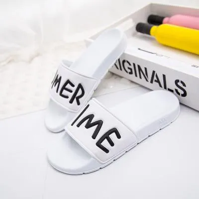 Women Slides Flip Flops Sandals Fashion 2017 Brand Unisex Indoor Home Slippers Casual Summer Comfortable Woman Flats Beach Shoes