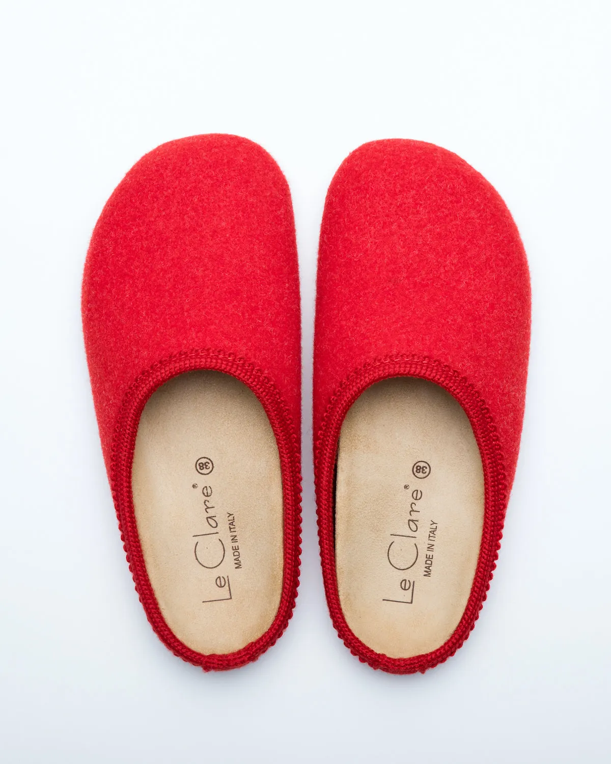 Women's Nebraska Wool Clogs Red