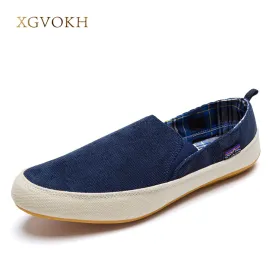 XGVOKH New men casual shoes man spring autumn Loafers England Fashion Zapato Breathable Slip on flats