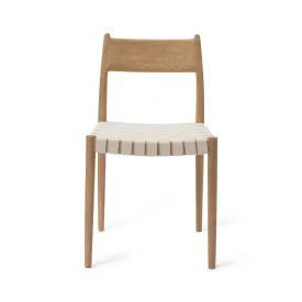 Zenica Dining Chair (Set of 2) [Light Oiled Oak & Natural white]